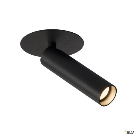 Encastrés plafond intérieurs LED KARPO 30 encastré de plafond ou mural intérieur noir LED 75W 3000K - SLV 152380 