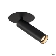 Encastrés plafond intérieurs LED KARPO 30 encastré de plafond ou mural intérieur noir LED 75W 3000K - SLV 152380 