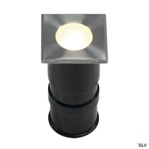 Encastrés sol extérieur LED POWER TRAIL-LITE carré inox 316 14W LED 3000K IP67 - SLV 228342 