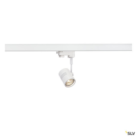 Systèmes rail 3 allumages 230V BIMA  1 spot blanc mat GU10 max. 50W adaptateur 3 allumages inclus - SLV 152241 