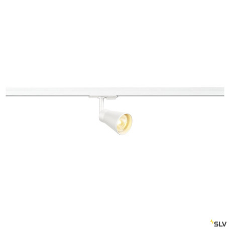 Systèmes rail 1 allumage 230V AVO TRACK spot pour rail 1 allumage intérieur blanc GU10/QPAR51 50W max - SLV 144201 