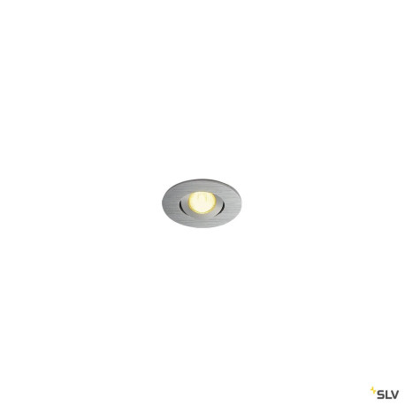 Encastré plafond intérieur LED NEW TRIA 45 simple rond alu LED 34 W IP44 - SLV 113976