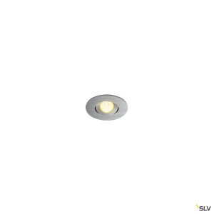Encastré plafond intérieur LED NEW TRIA 45 simple rond alu LED 34 W IP44 - SLV 113976