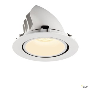 Encastrés plafond intérieurs LED NUMINOS® GIMBLE XL encastré plafond intérieur blanc/blanc LED 374 W 20° - SLV 1006057 