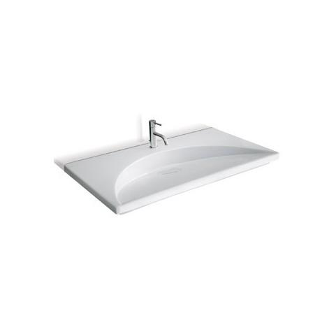 LAVABO CERAMIQUE FLAT L.96xP51-15 CM BLANC BRILLANT - CRISTINA ONDYNA WFL9609