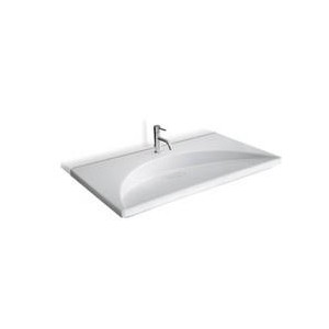 LAVABO CERAMIQUE FLAT L.96xP51-15 CM BLANC BRILLANT - CRISTINA ONDYNA WFL9609