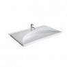 LAVABO CERAMIQUE FLAT L.96xP51-15 CM BLANC BRILLANT - CRISTINA ONDYNA WFL9609