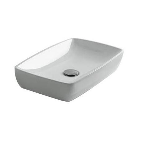 Vasque céramique blanc brillant pour lavabo à poser - CRISTINA ONDYNA WH15009 