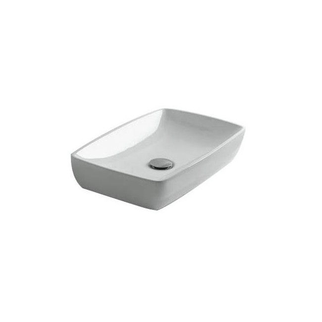 Vasque céramique blanc brillant pour lavabo à poser - CRISTINA ONDYNA WH15009 