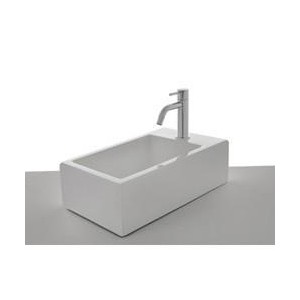 .LAVE MAINS CERAMIQUE HOX MINI L 45 x P 25 x H 13 CM BLANC BRILLANT - CRISTINA ONDYNA WHX4509