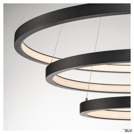 Suspensions LED ONE TRIPLE suspension LED intérieur noir LED 64 W IP 20 - SLV 1002913 