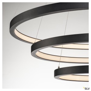 Suspensions LED ONE TRIPLE suspension LED intérieur noir LED 64 W IP 20 - SLV 1002913 