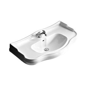 Lavabo en céramique Retro Luxe PARIGI 100cm BLANC BRILLANT  - CRISTINA ONDYNA WPG10509