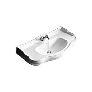 Lavabo en céramique Retro Luxe PARIGI 100cm BLANC BRILLANT  - CRISTINA ONDYNA WPG10509