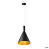 Suspensions PHELIA 30 suspension intérieure Ø 28 cm noir/doré E27 23W max - SLV 1002950 