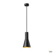 Suspensions PHELIA 10 suspension intérieure Ø 13 cm noir/doré E27 23W max - SLV 1002951 