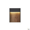 Appliques extérieures LED FLATT applique extérieure anthracite/imitation bois LED 14W 3000/4000K IP6 - SLV 1002953 