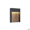 Appliques extérieures LED FLATT applique extérieure anthracite/imitation bois LED 14W 3000/4000K IP6 - SLV 1002953 