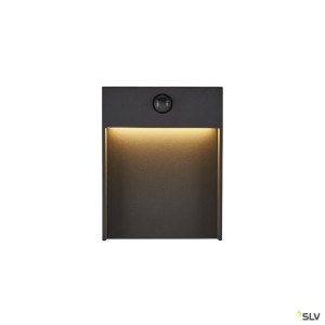 Appliques extérieures LED avec détecteur FLATT SENSOR applique extérieure anthracite LED 16W 3000/4000K IP54 avec  - SLV 1002954