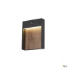 Appliques extérieures LED avec détecteur FLATT SENSOR applique extérieure anthracite/imitation bois LED 16W 3000/400 - SLV 10029