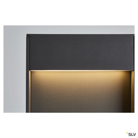 Bornes Extérieures LED FLATT 65 borne extérieure anthracite LED 97W 3000K/4000K IP65 - SLV 1002956 