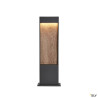 Bornes Extérieures LED FLATT 65 borne extérieure anthracite/imitation bois LED 97W 3000/4000K IP - SLV 1002957 
