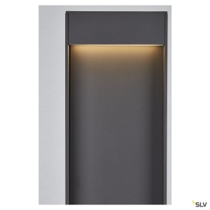 Bornes Extérieures LED FLATT 100 borne extérieure anthracite LED 97W 3000K/4000K IP65 - SLV 1002958 