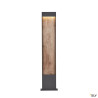 Bornes Extérieures LED FLATT 100 borne extérieure anthracite/imitation bois LED 97W 3000/4000K I - SLV 1002959 