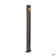 Bornes Extérieures LED FLATT 100 borne extérieure anthracite/imitation bois LED 97W 3000/4000K I - SLV 1002959 