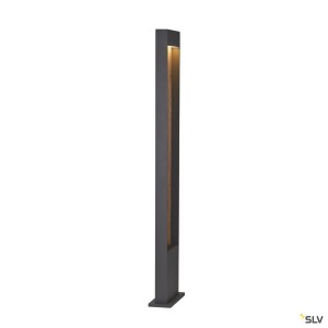 Bornes Extérieures LED FLATT 100 borne extérieure anthracite/imitation bois LED 97W 3000/4000K I - SLV 1002959 