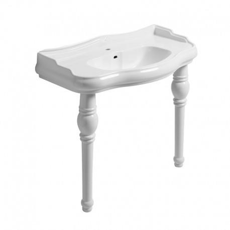 2 pieds en céramique pour lavabo WPG10509 BLANC - CRISTINA ONDYNA WPG1083 