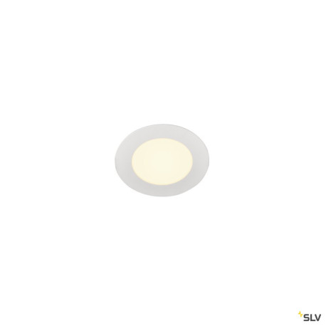 Encastrés plafond intérieurs LED SENSER 12 encastré de plafond intérieur rond blanc mat LED 6W 3000K - SLV 1003008 