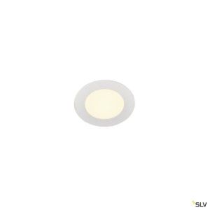 Encastrés plafond intérieurs LED SENSER 12 encastré de plafond intérieur rond blanc mat LED 6W 3000K - SLV 1003008 