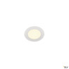 Encastrés plafond intérieurs LED SENSER 12 encastré de plafond intérieur rond blanc mat LED 6W 3000K - SLV 1003008 