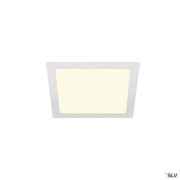 Encastrés plafond intérieurs LED SENSER 24 encastré de plafond intérieur carré blanc mat LED 13W 3000K - SLV 1003013 