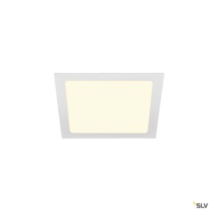 Encastrés plafond intérieurs LED SENSER 24 encastré de plafond intérieur carré blanc mat LED 13W 3000K - SLV 1003013 