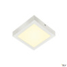 Plafonniers intérieurs LED SENSER 18 plafonnier intérieur carré blanc mat LED 12W 3000K variable Tri - SLV 1003018 