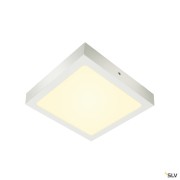 Plafonniers intérieurs LED SENSER 24 plafonnier intérieur carré blanc mat LED 15W 3000K variable Tri - SLV 1003019 