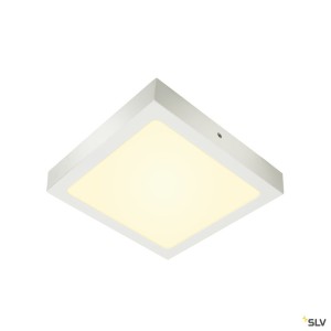 Plafonniers intérieurs LED SENSER 24 plafonnier intérieur carré blanc mat LED 15W 3000K variable Tri - SLV 1003019 