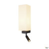 Liseuses QUADRASS SPOT applique intérieure liseuse noir E27 max 40W LED 2W 3000K - SLV 1003428 