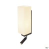 Liseuses QUADRASS SPOT applique intérieure liseuse noir E27 max 40W LED 2W 3000K - SLV 1003428 