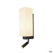 Liseuses QUADRASS SPOT applique intérieure liseuse noir E27 max 40W LED 2W 3000K - SLV 1003428 