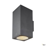 Appliques extérieures LED ENOLA applique ext carré L anthracite LED 53W 3000K/4000K IP65 up/down - SLV 1003438 