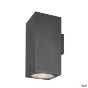 Appliques extérieures LED ENOLA applique ext carré L anthracite LED 53W 3000K/4000K IP65 up/down - SLV 1003438 