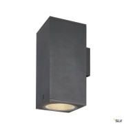 Appliques extérieures LED ENOLA applique ext carré L anthracite LED 53W 3000K/4000K IP65 up/down - SLV 1003438 