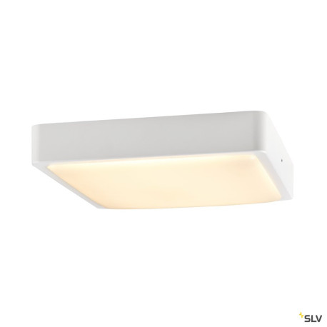 Appliques extérieures LED AINOS applique et plafonnier ext carré blanc LED 17W 3000K/4000K IP65 - SLV 1003449 
