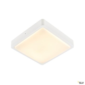 Appliques extérieures LED AINOS applique et plafonnier ext carré blanc LED 17W 3000K/4000K IP65 - SLV 1003449 
