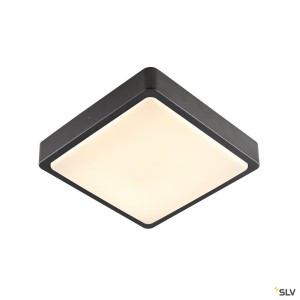 Appliques extérieures LED AINOS applique et plafonnier ext carré anthracite LED 17W 3000K/4000K IP65 - SLV 1003450 