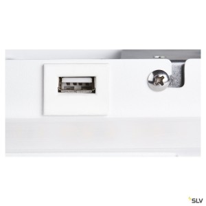 Liseuses SOMNILA SPOT applique int. liseuse gauche blanc LED 13W 3000K avec port USB - SLV 1003457 