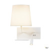 Liseuses SOMNILA FLEX applique int. liseuse gauche blanc LED 3W 3000K avec port USB - SLV 1003459 